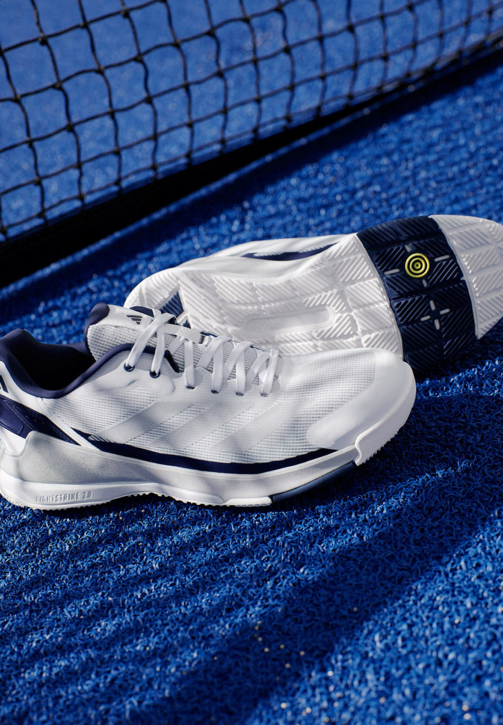 CRAZYQUICK LIGHTSTRIKE PADEL - Padel shoes - cloud white   silver metallic   dark blue