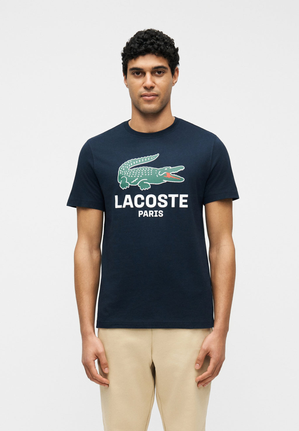 Print T-shirt - navy blue