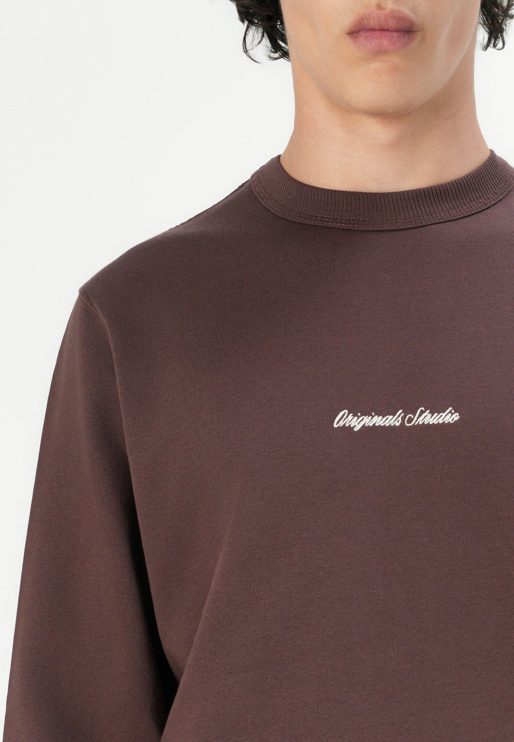 Sweatshirt - deep mahogany