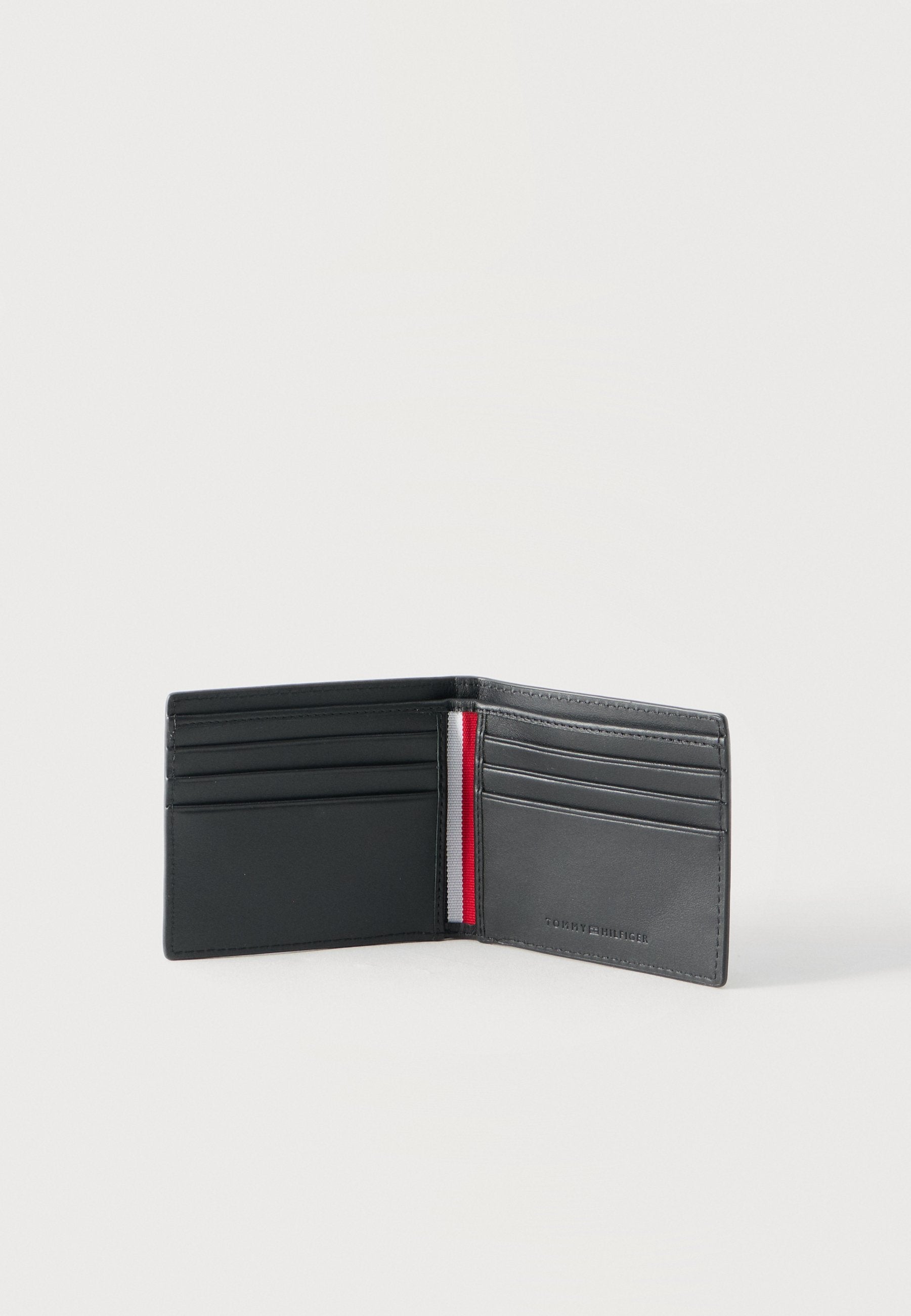 CASUAL LEATHER BIFOLD CREDIT CARD WALLET - Wallet - black