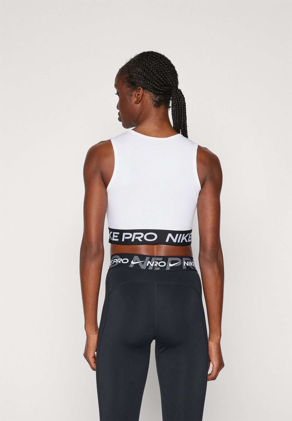 365 CROP TANK - Top - white black