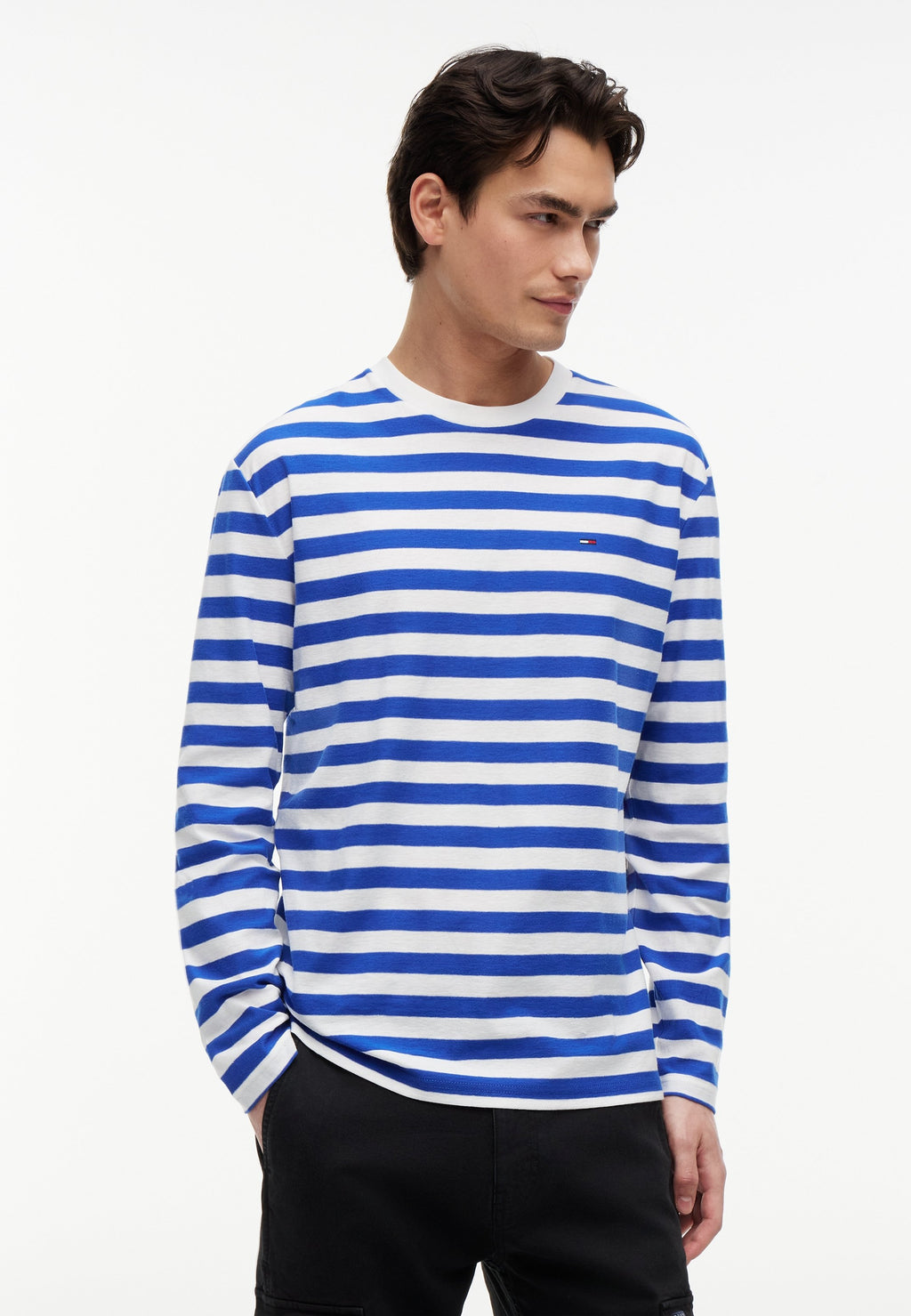 Long sleeved top - providence blue stripe
