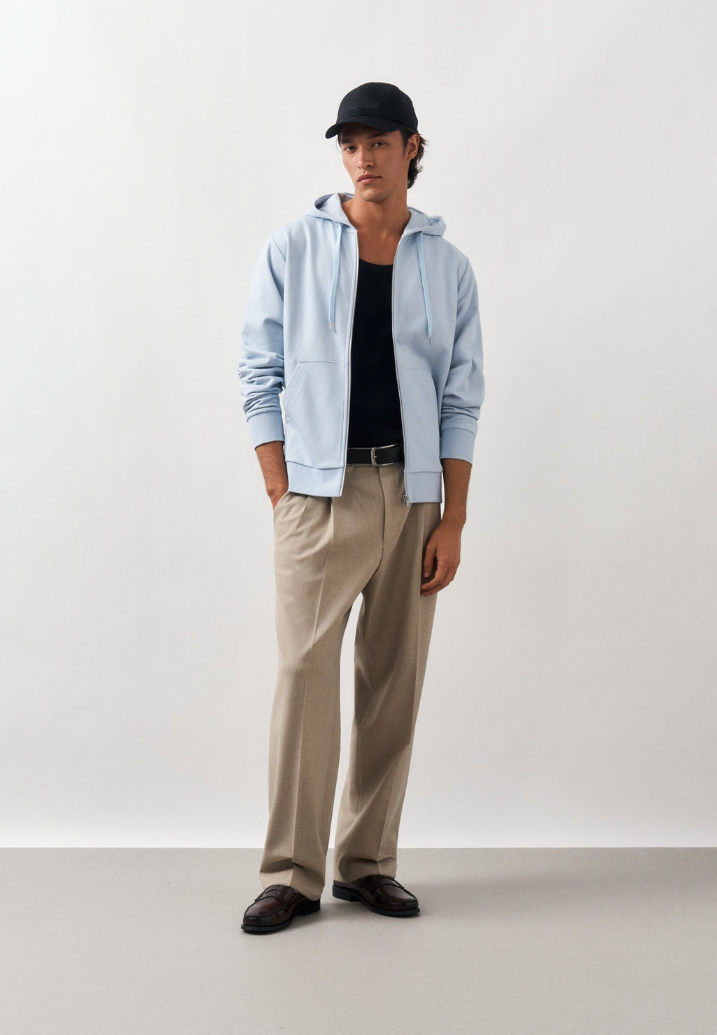 UNISEXE - Sweat-shirt zippé - bleu xénon