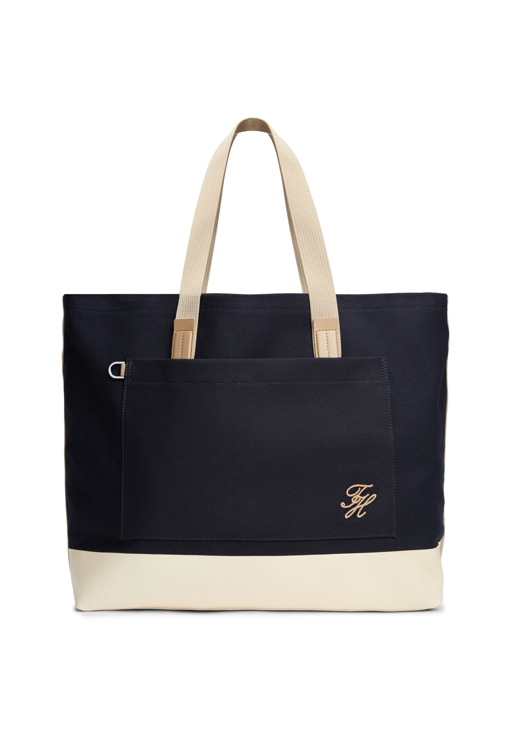TWO-TONE CANVAS BEACH TOTE BAG - Tote bag - space blue