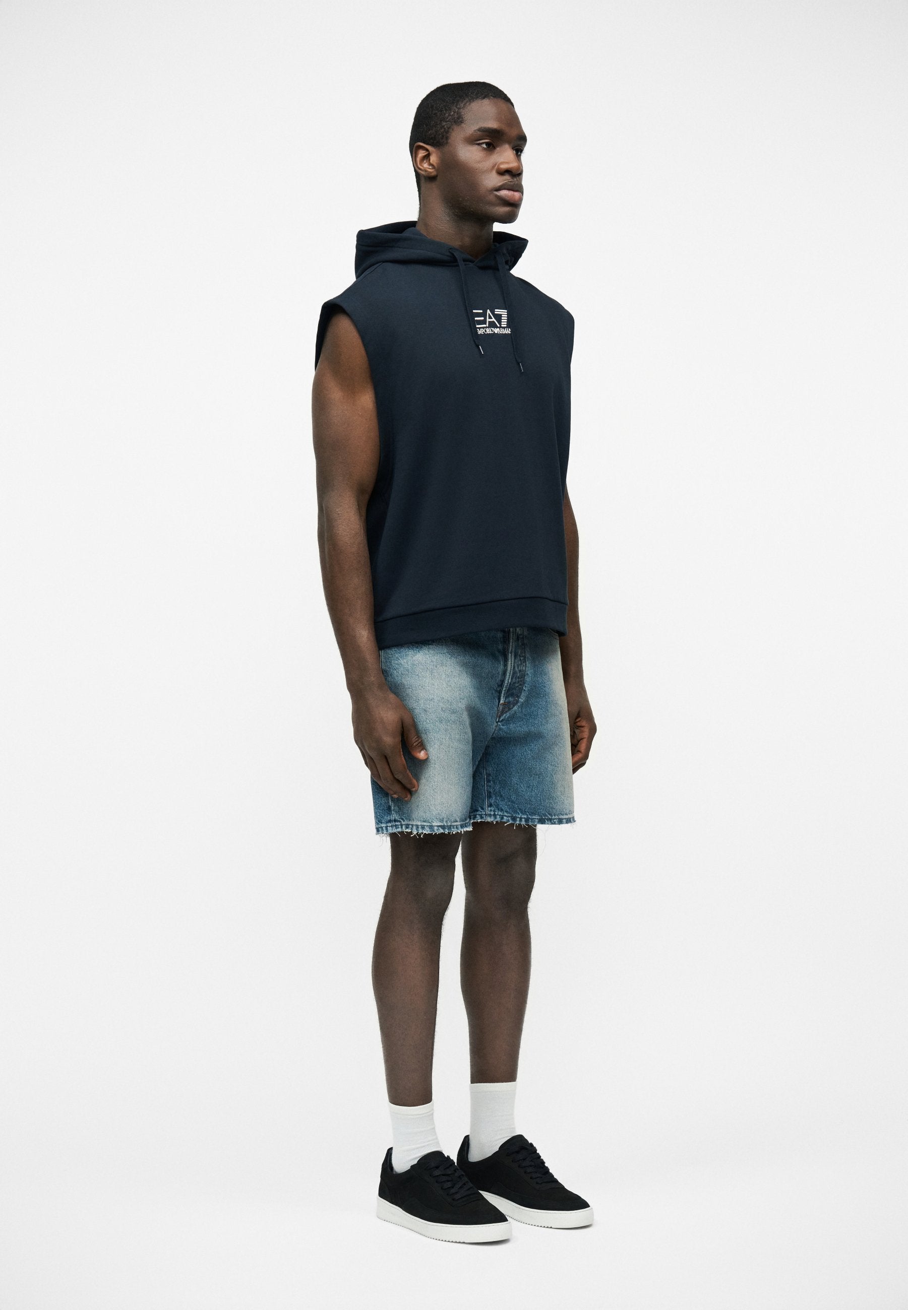 SÉRIE GRAPHIQUE TRAIN VILLE SPORT UNISEXE - Sweat à capuche - bleu foncé