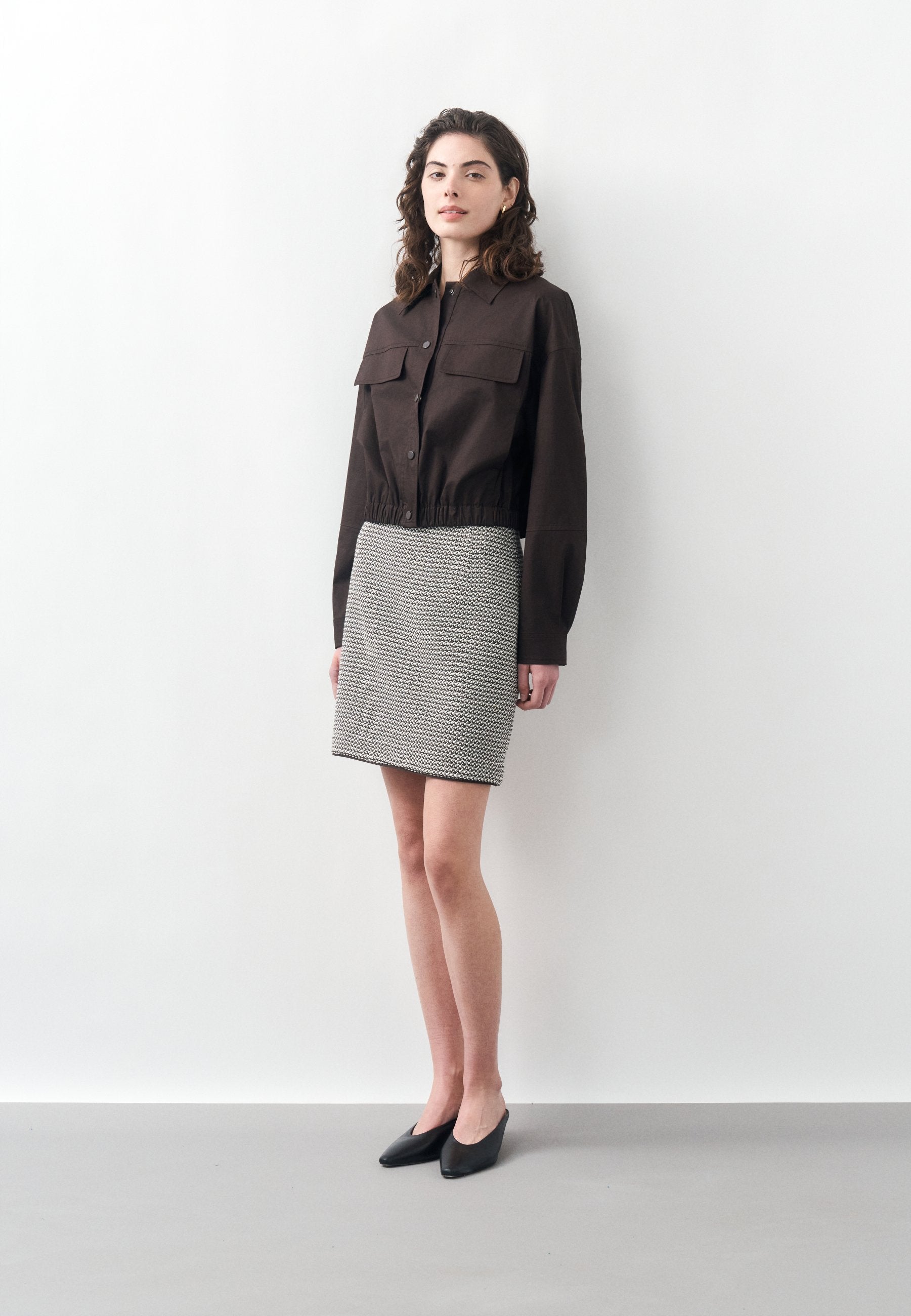 JUSOLA - Summer jacket - dark brown