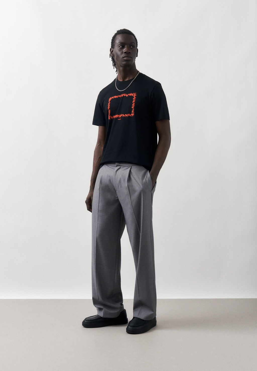Print T-shirt - black
