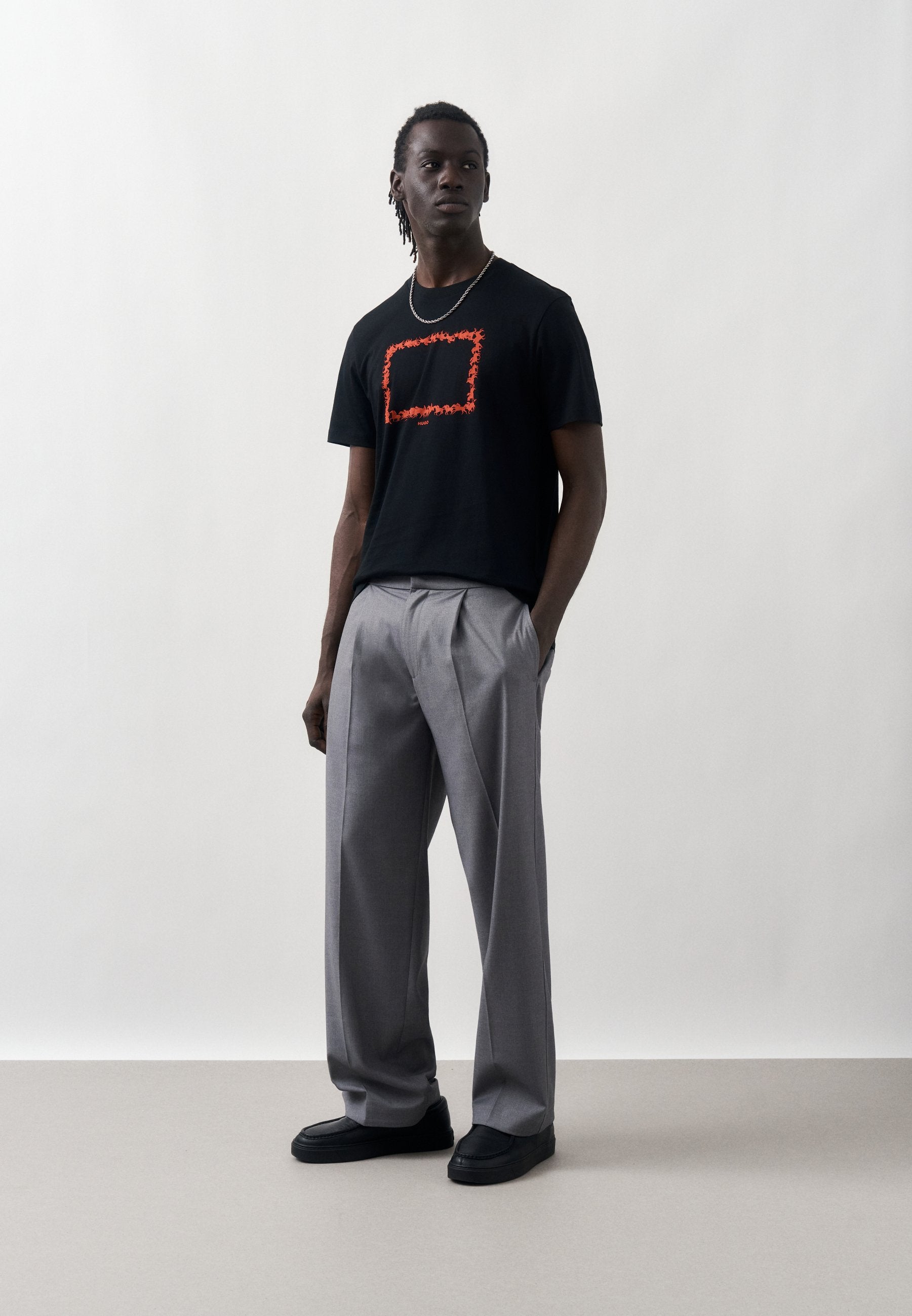 Print T-shirt - black