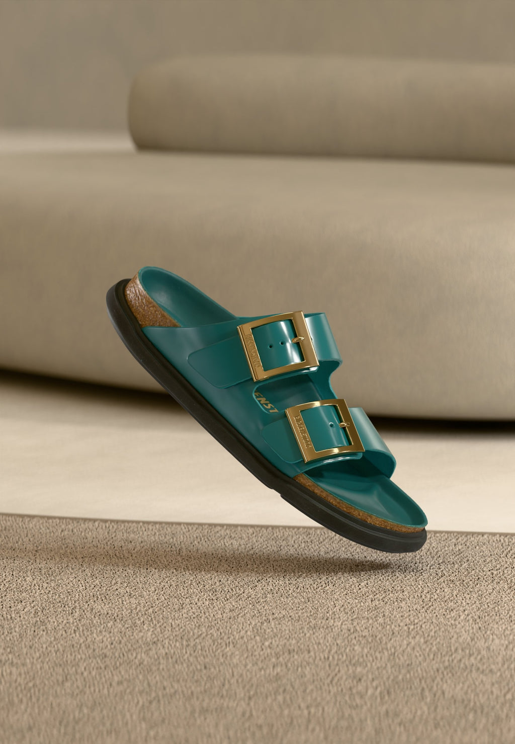 ARIZONA DB LENA HS DARK TEAL HEX CUPSOLES NARROW - Sandals - dark teal
