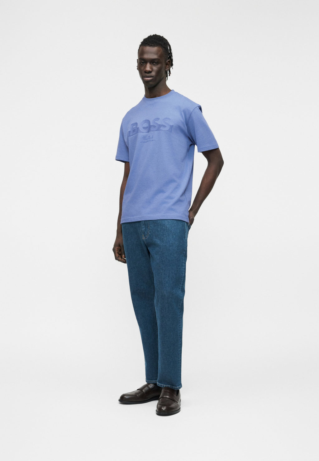 MEMBER LOGO - Print T-shirt - light blue
