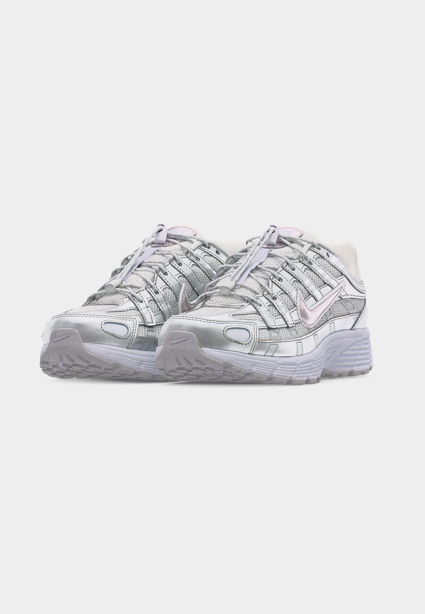 P 6000 UNISEX - Spor Ayakkabı - white/vast grey/metallic silver-coloured