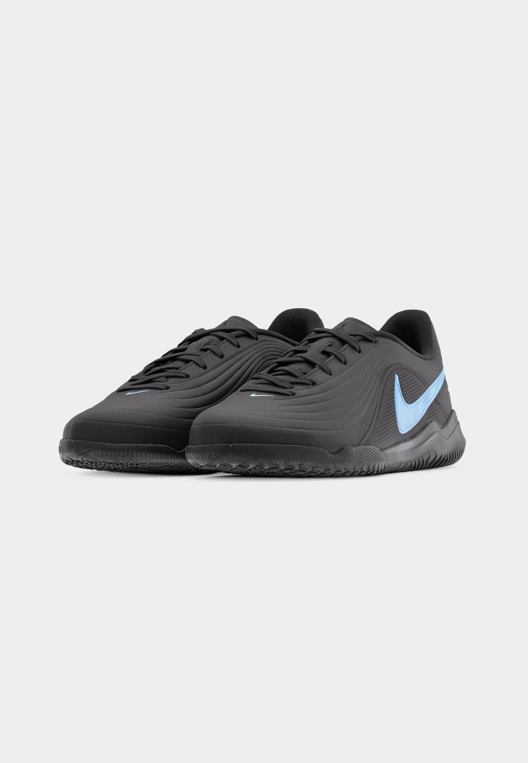 TIEMPO MAESTRO CLUB IC - Indoor football boots - black/ice blue