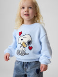 BEBEK VE YÜRÜMEYE BAŞLAYAN ÇOCUK SNOOPY BİSİKLET YAKA KAZAK - Jumper - dingin mavi