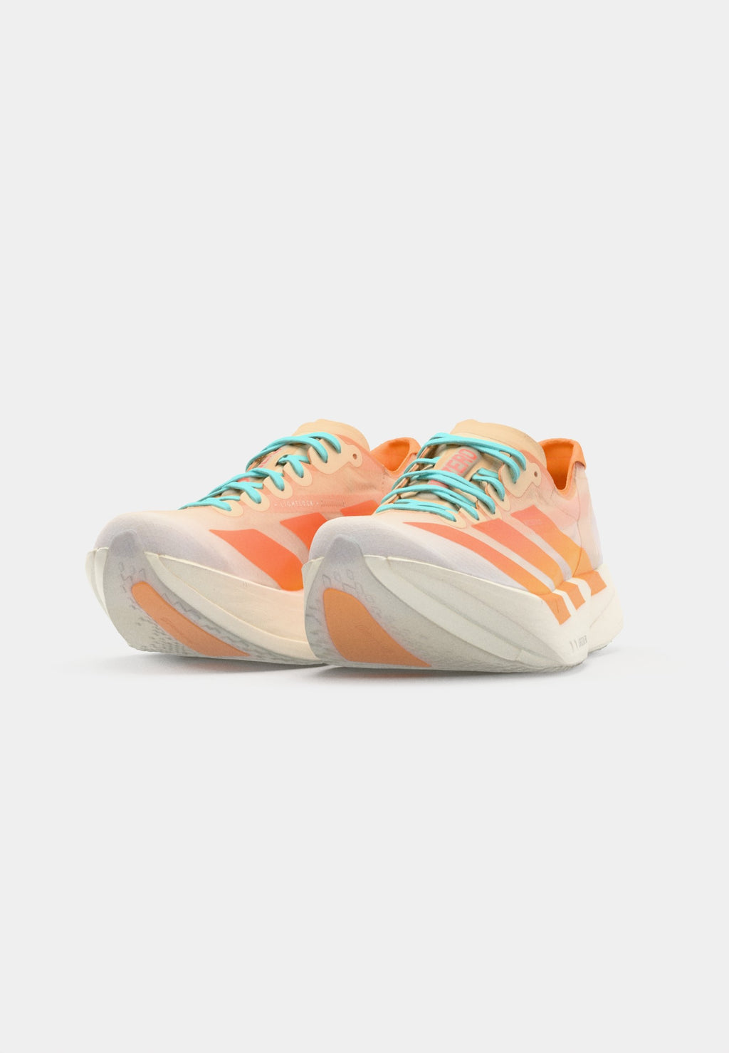 ADIZERO ADIOS PRO 4 - Road running shoes - crystal sand flash orange flash aqua