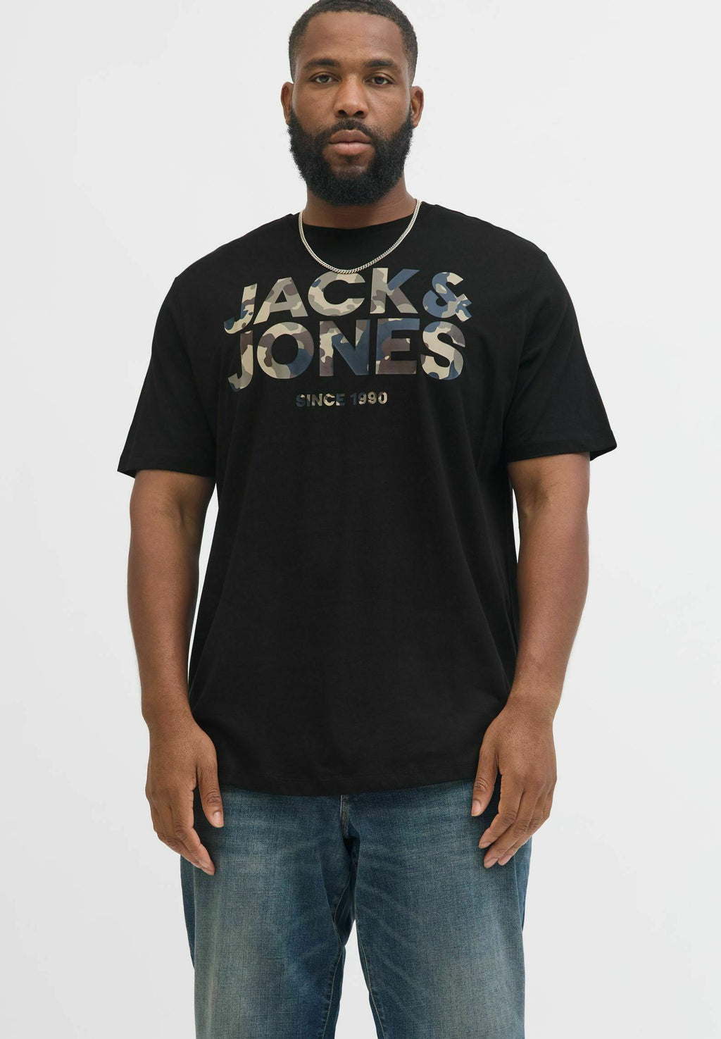 Plus Size 3-pack - Print T-shirt - black