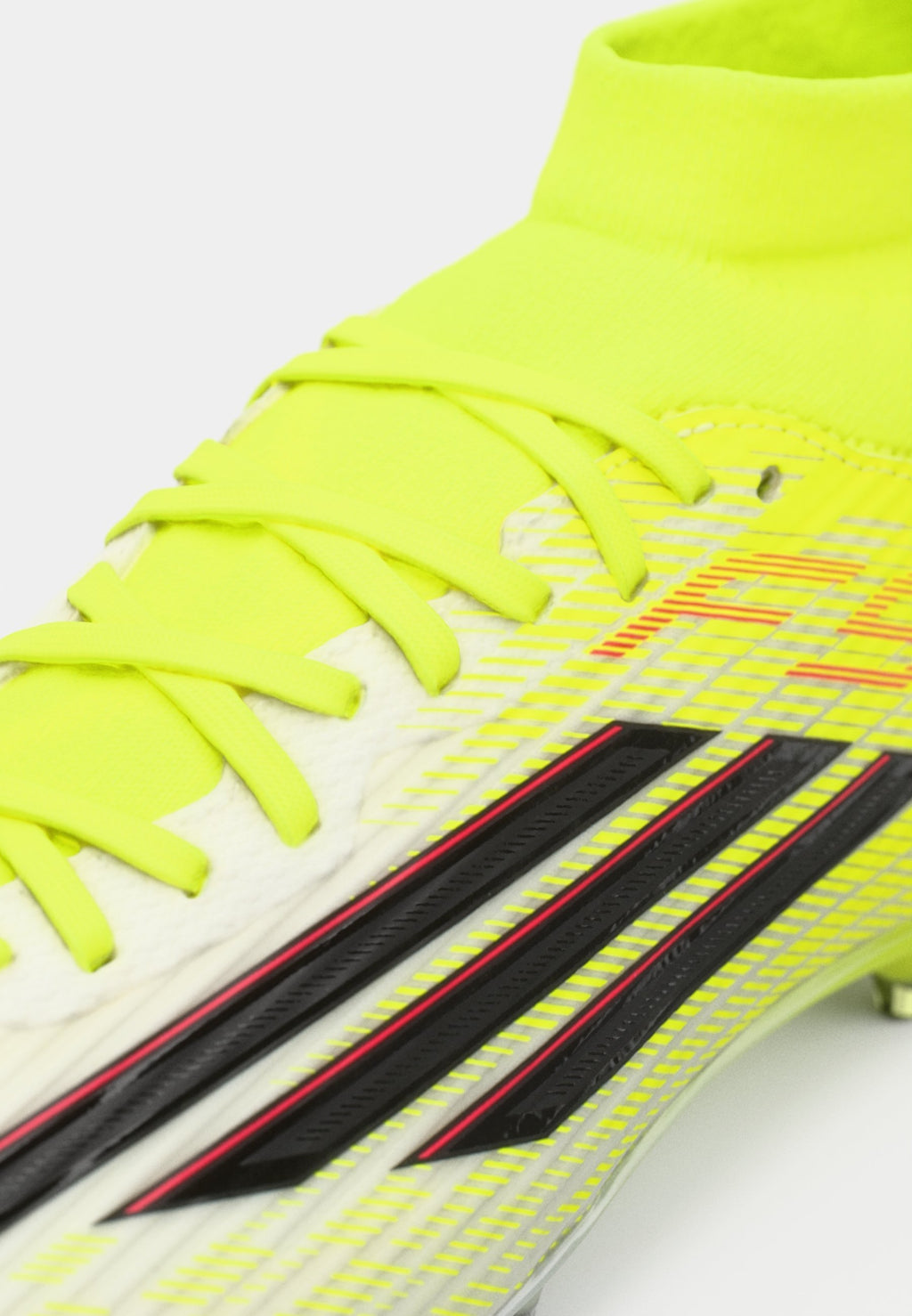 F50 LEAGUE MID CUT FIRM GROUND MULTI GROUND UNISEX - Football boots artificial grass - team solar yellow 2/core black/lucid red