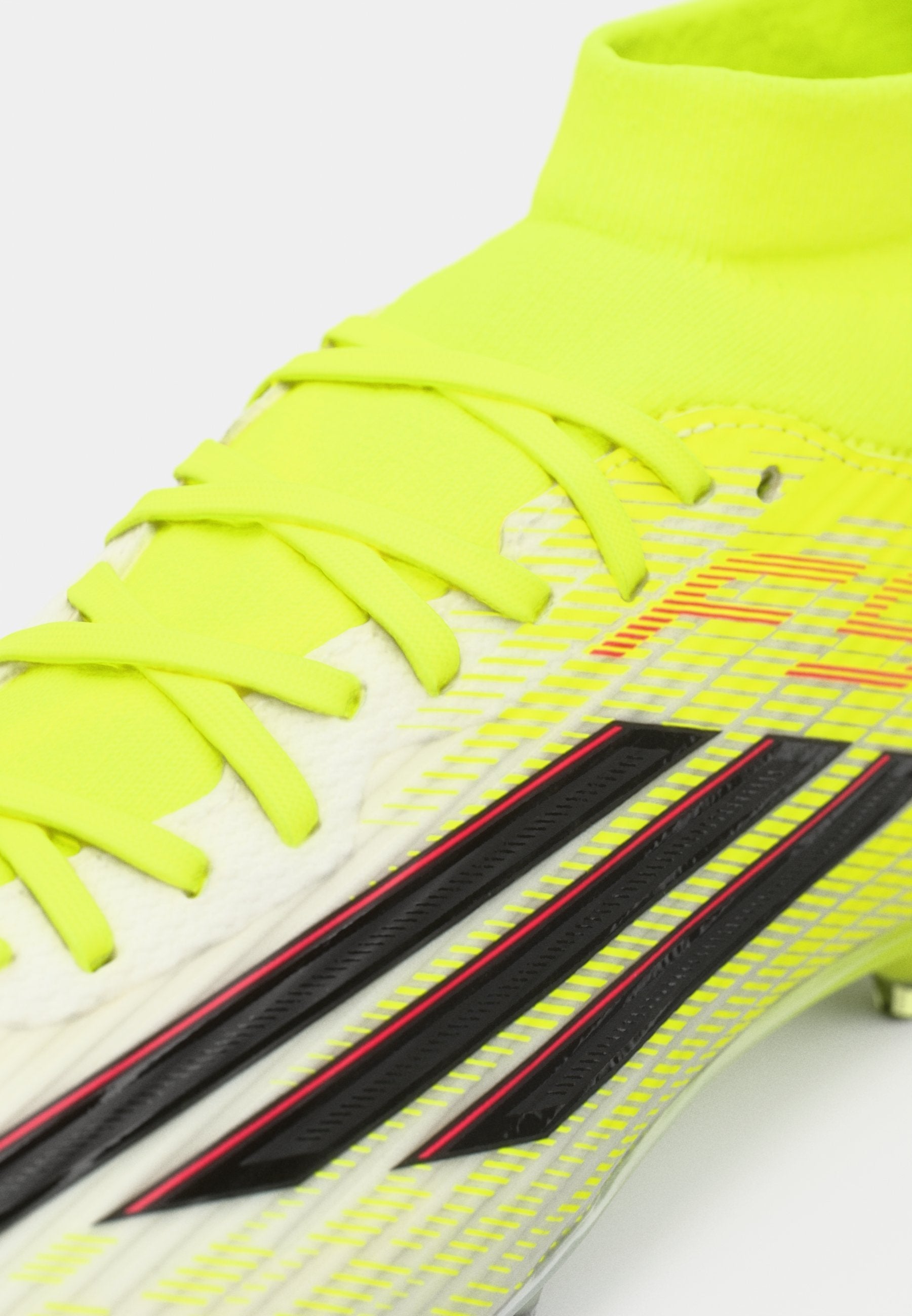 F50 LEAGUE MID CUT FIRM GROUND MULTI GROUND UNISEX - Football boots artificial grass - team solar yellow 2/core black/lucid red