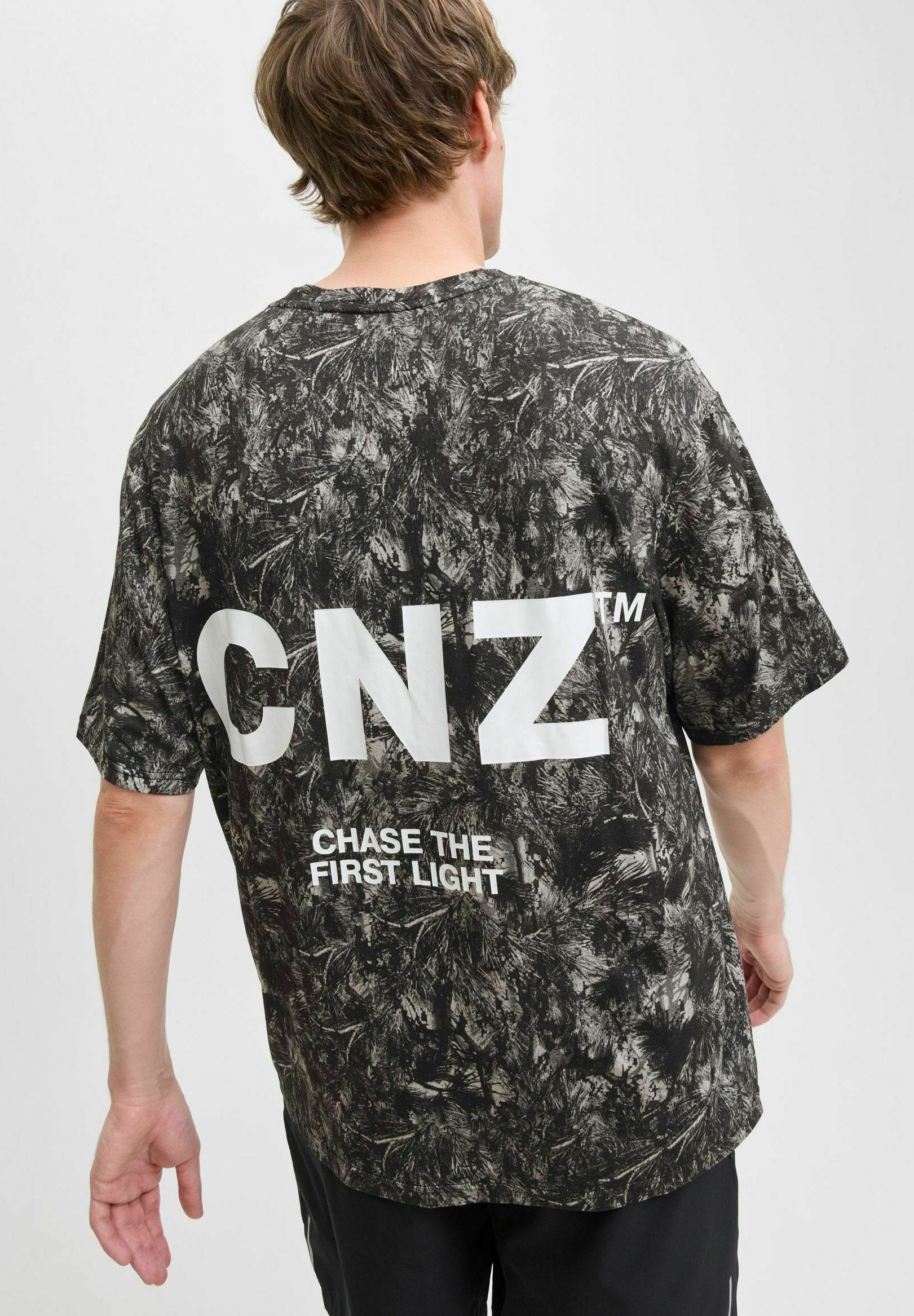 Backprintet - Print T-shirt - black