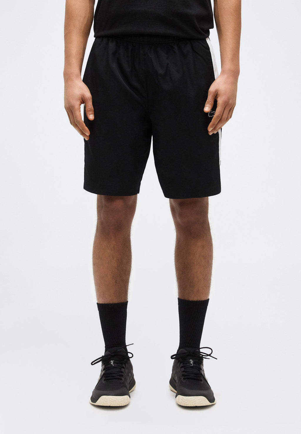 TENNIS SHORT - Sports shorts - black/white