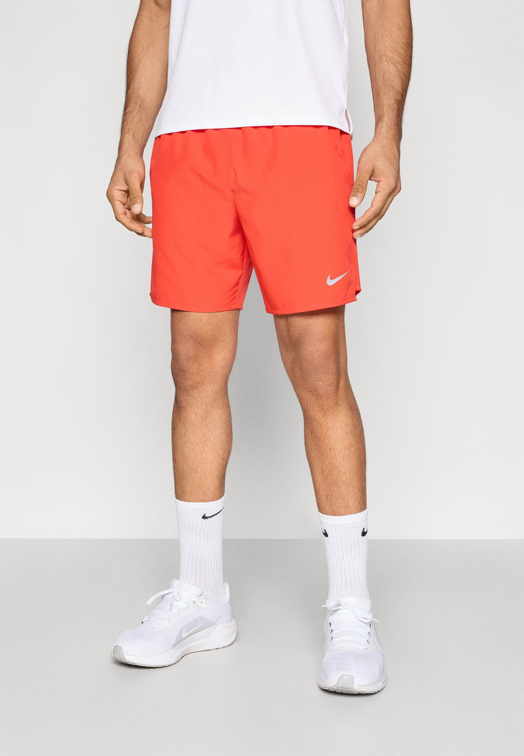 CHALLENGER SHORT - Sports shorts - light crimson/black/reflective silver-coloured