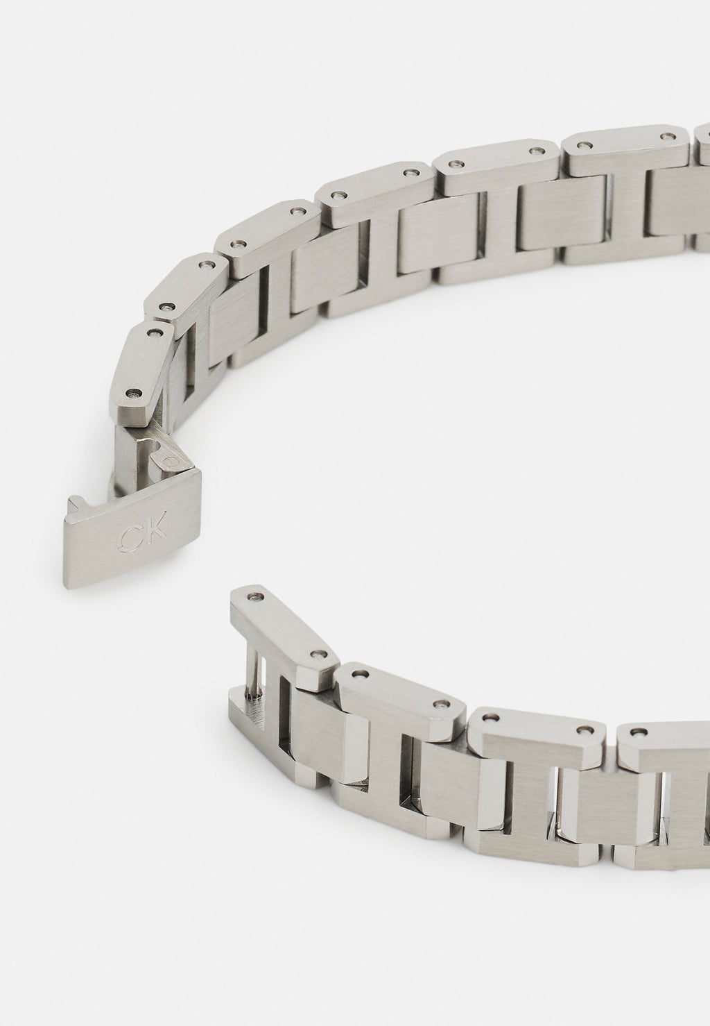 BRUSHED LINK BRACELET - Bracelet - silver-coloured