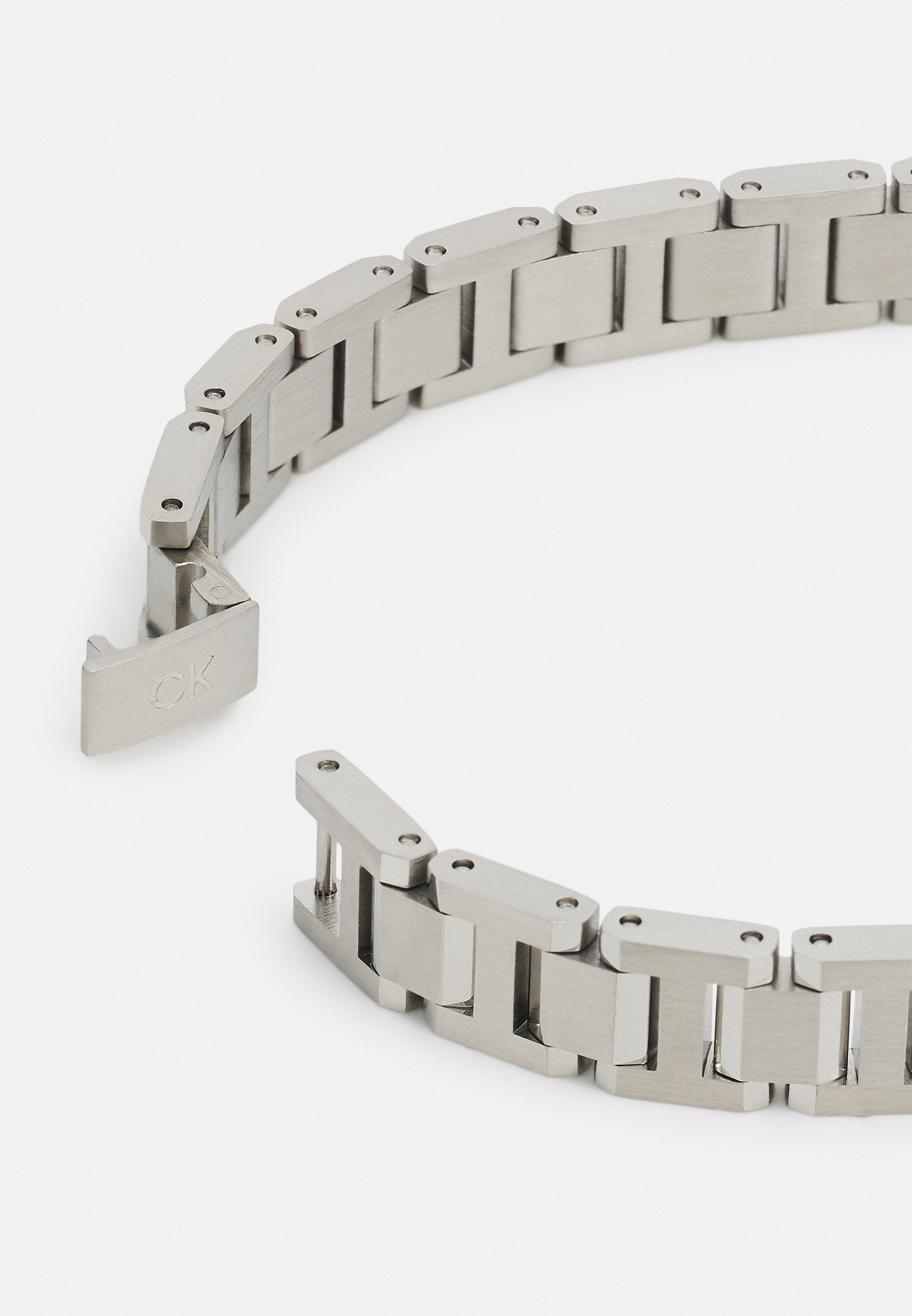 BRUSHED LINK BRACELET - Bracelet - silver-coloured