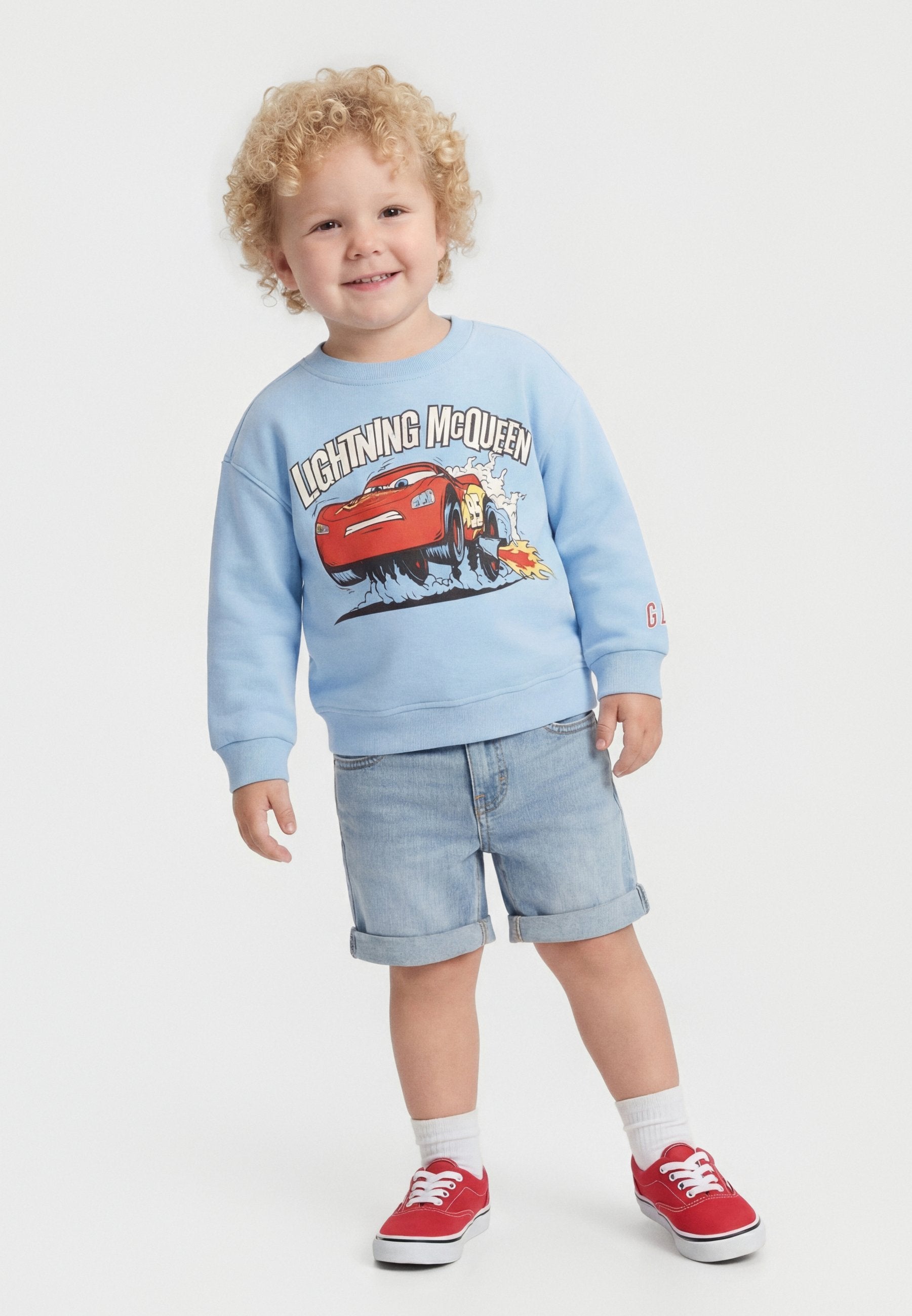 CARS CREW - Sweatshirt - light blue