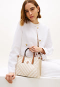 CITY WOVEN CROSSBODY TOTE BAG - Handbag - neutral mix