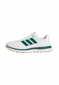 S2G 26 LEATHER - Chaussures de golf (sans crampons) - blanc nuage/vert collégial/gomme