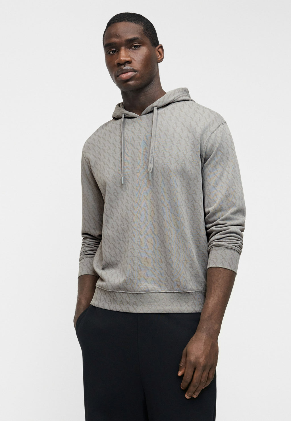AX LOGO HOODIE - Hoodie - chiseled stone