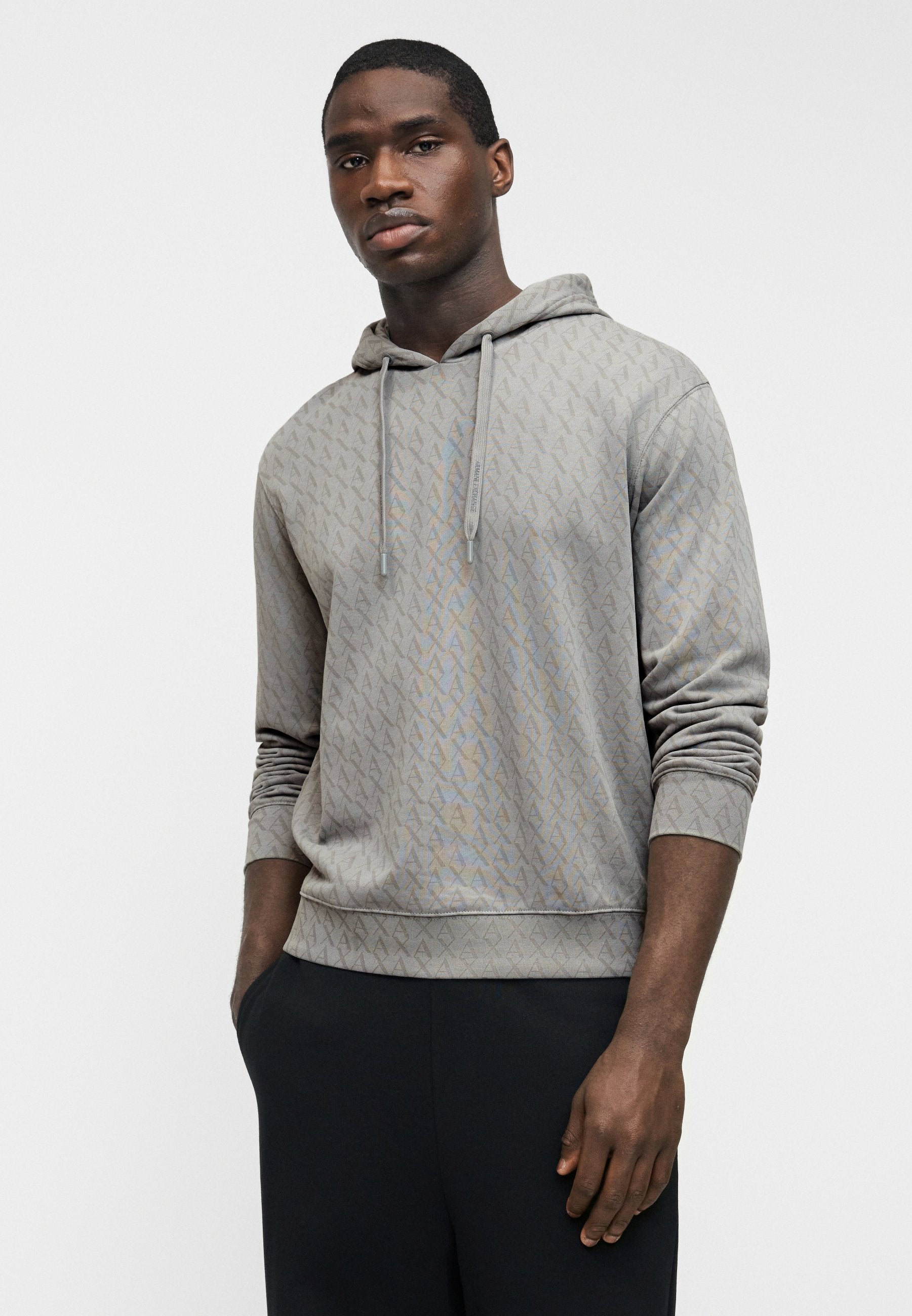 AX LOGO HOODIE - Hoodie - chiseled stone