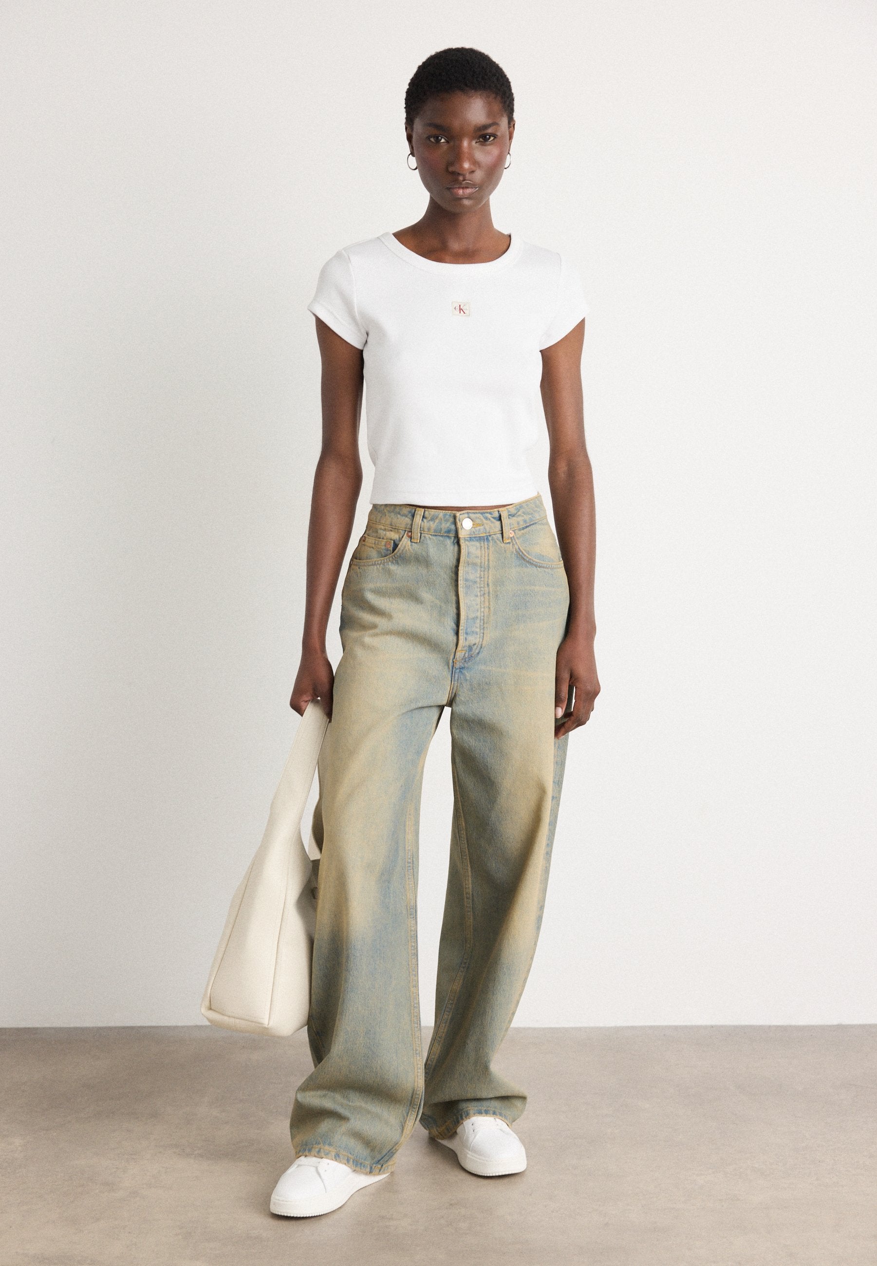 LABEL  - Basic T-shirt - brilliant white