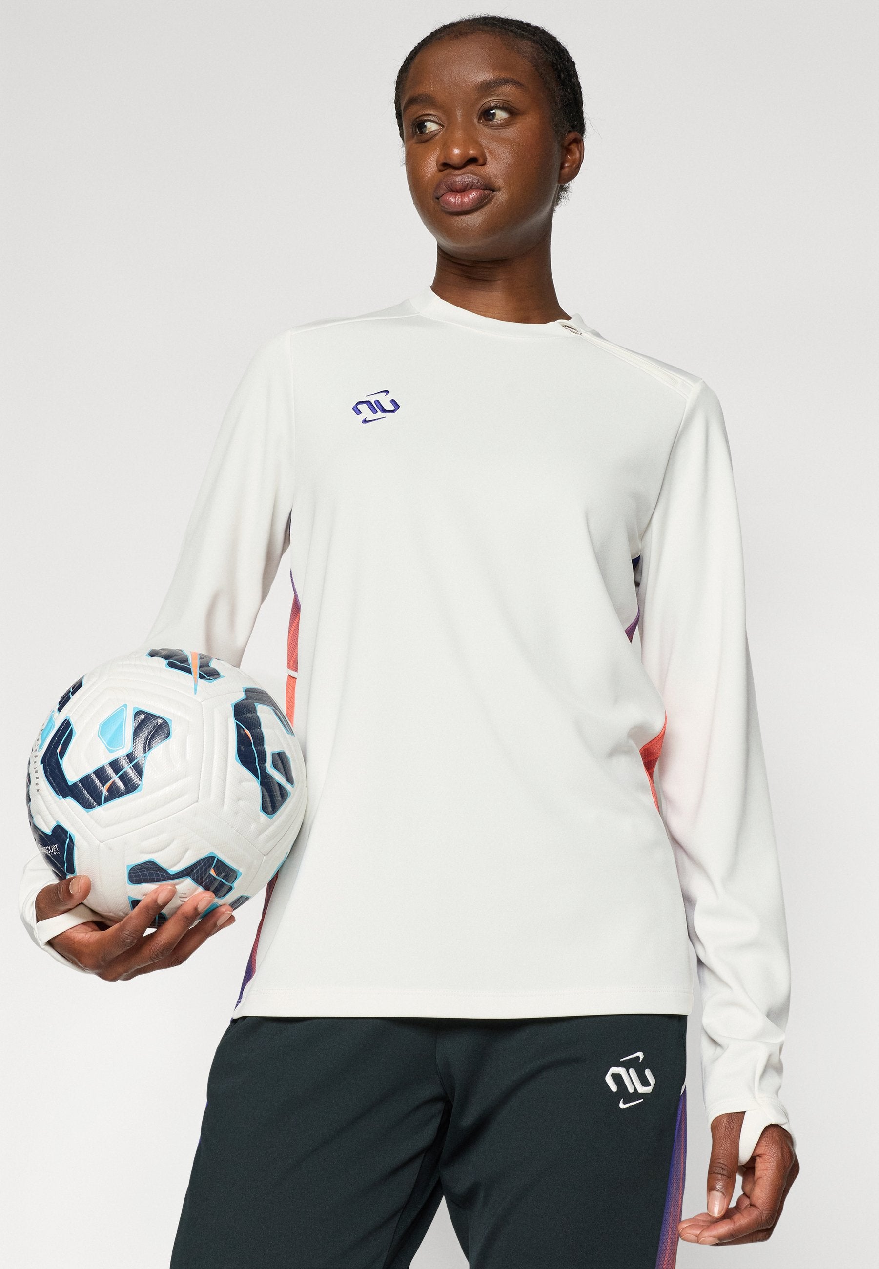 CREW TOP - Long sleeved top - sail/dark concord
