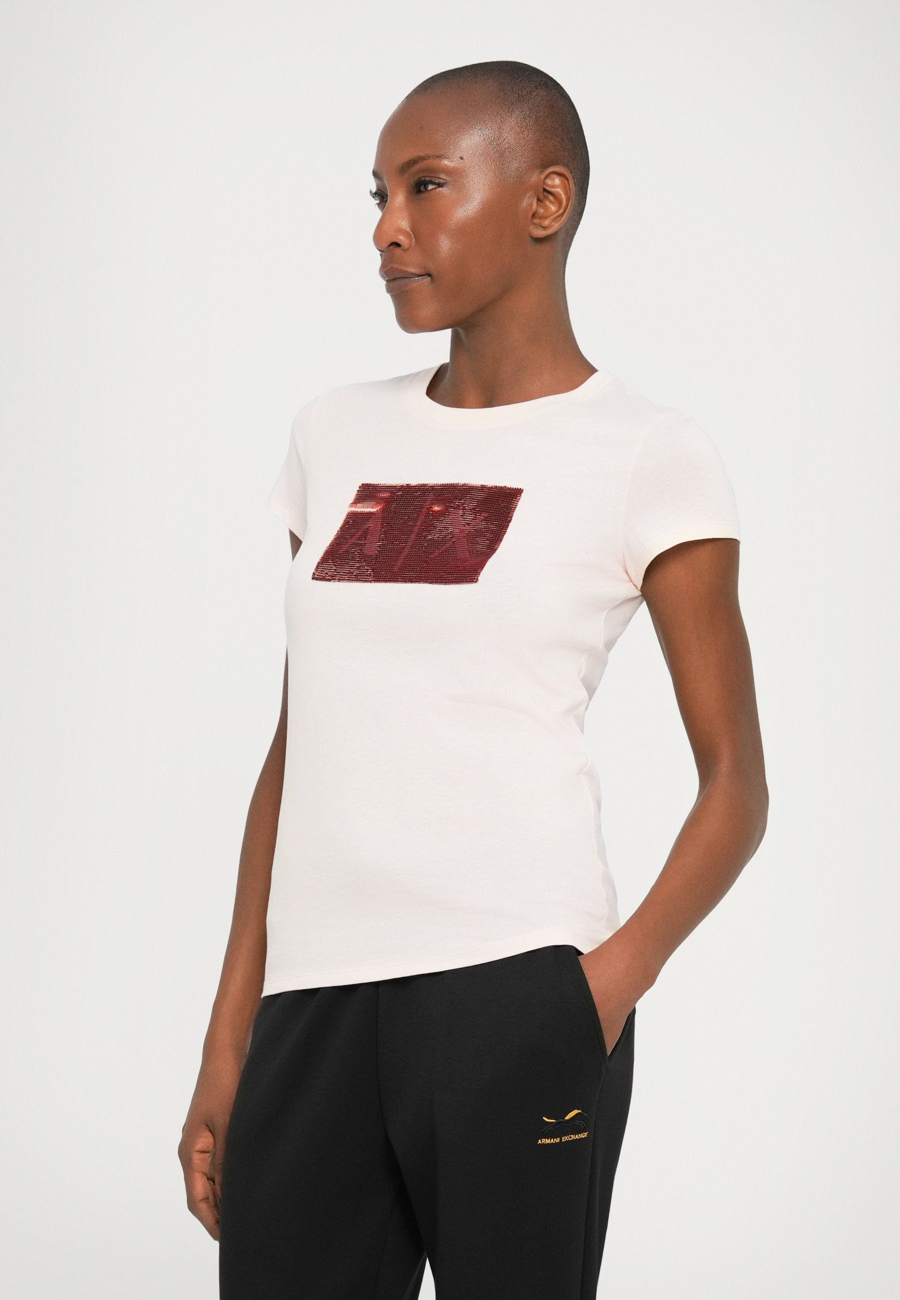 Print T-shirt - salt rose