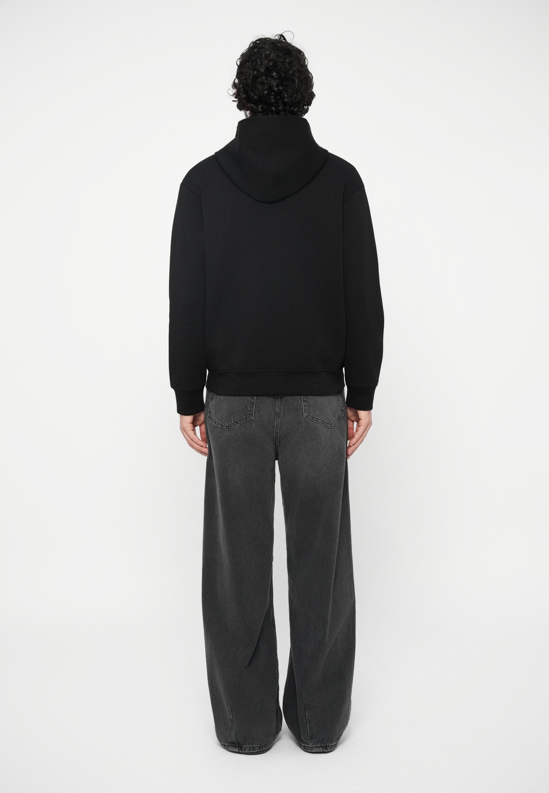 UNISEX - Zip-up sweatshirt - black