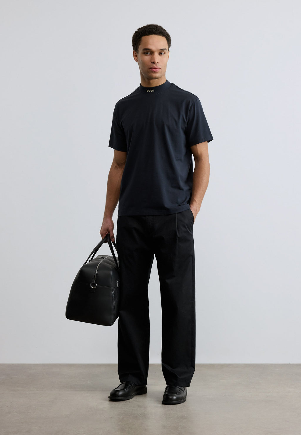 TEE COLLAR - Basic T-shirt - dark blue
