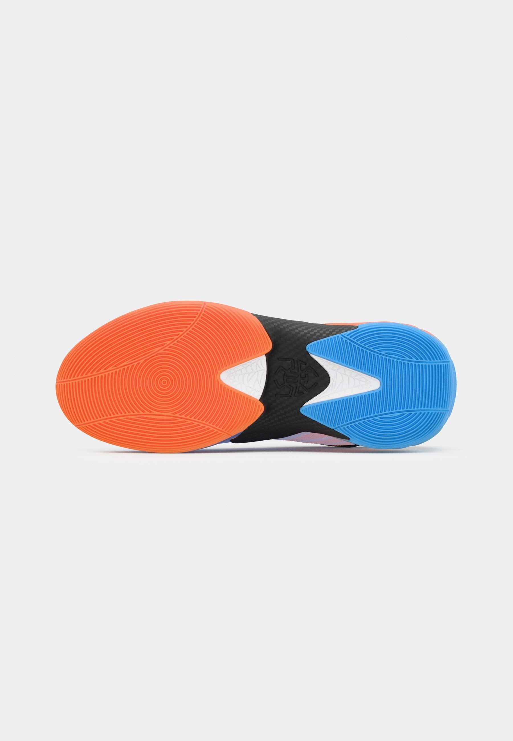 D.O.N. ISSUE 7 ALL-STAR WEEKEND UNISEX - Basketball shoes - core black/lucid orange/silver-coloured metallic