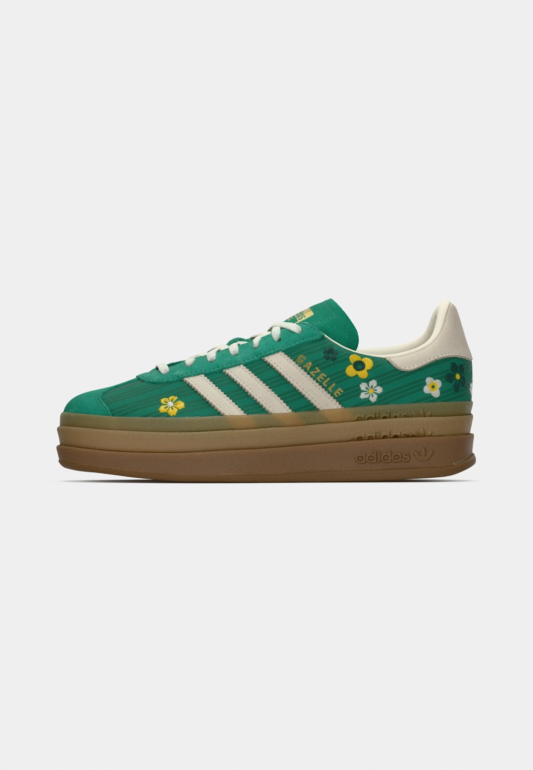 GAZELLE BOLD W X LIBERTY - Trainers - bold green/off white/eqt yellow