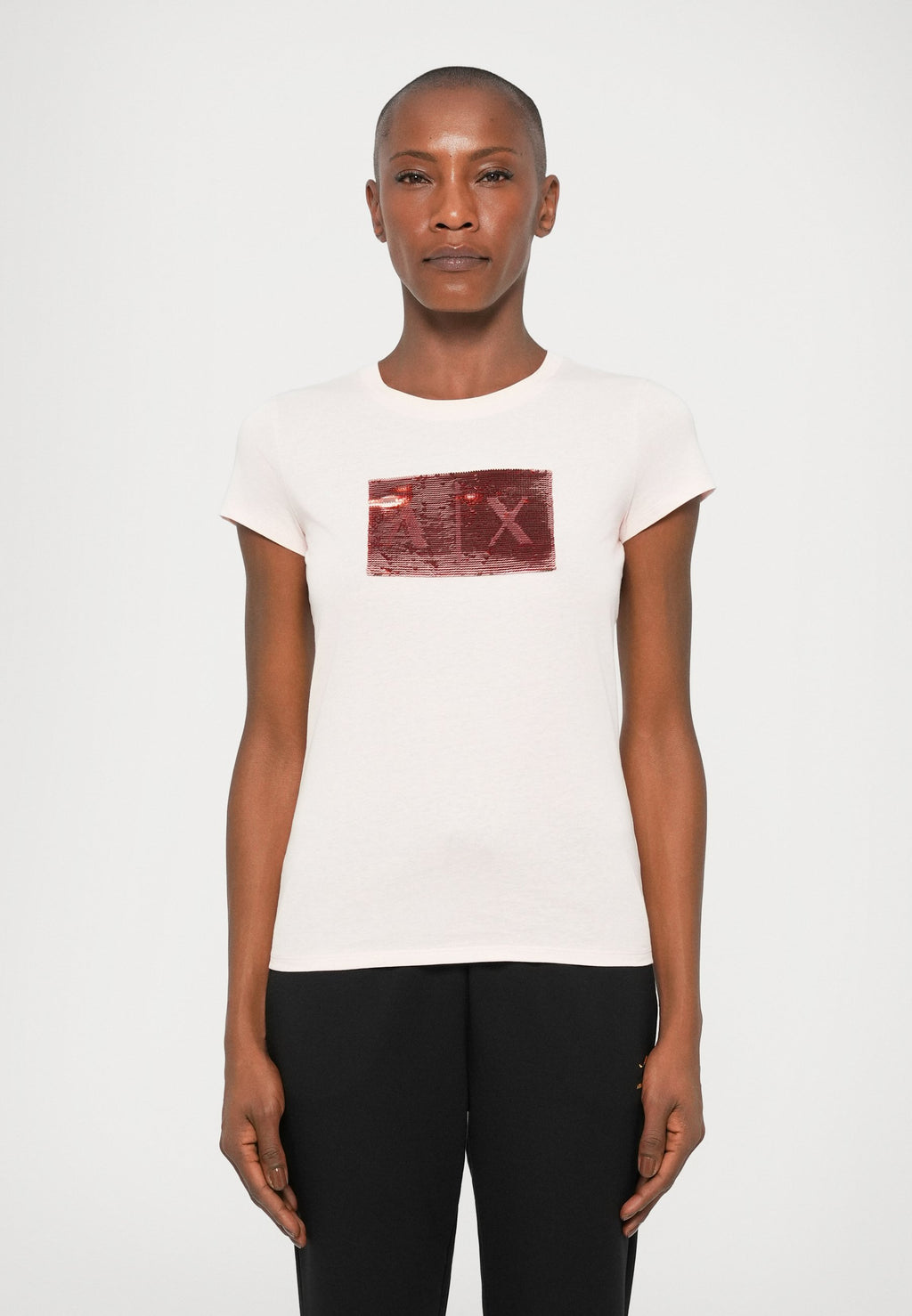 Print T-shirt - salt rose