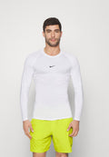 M NP DF TIGHT TOP LS - قميص داخلي - أبيض/أسود