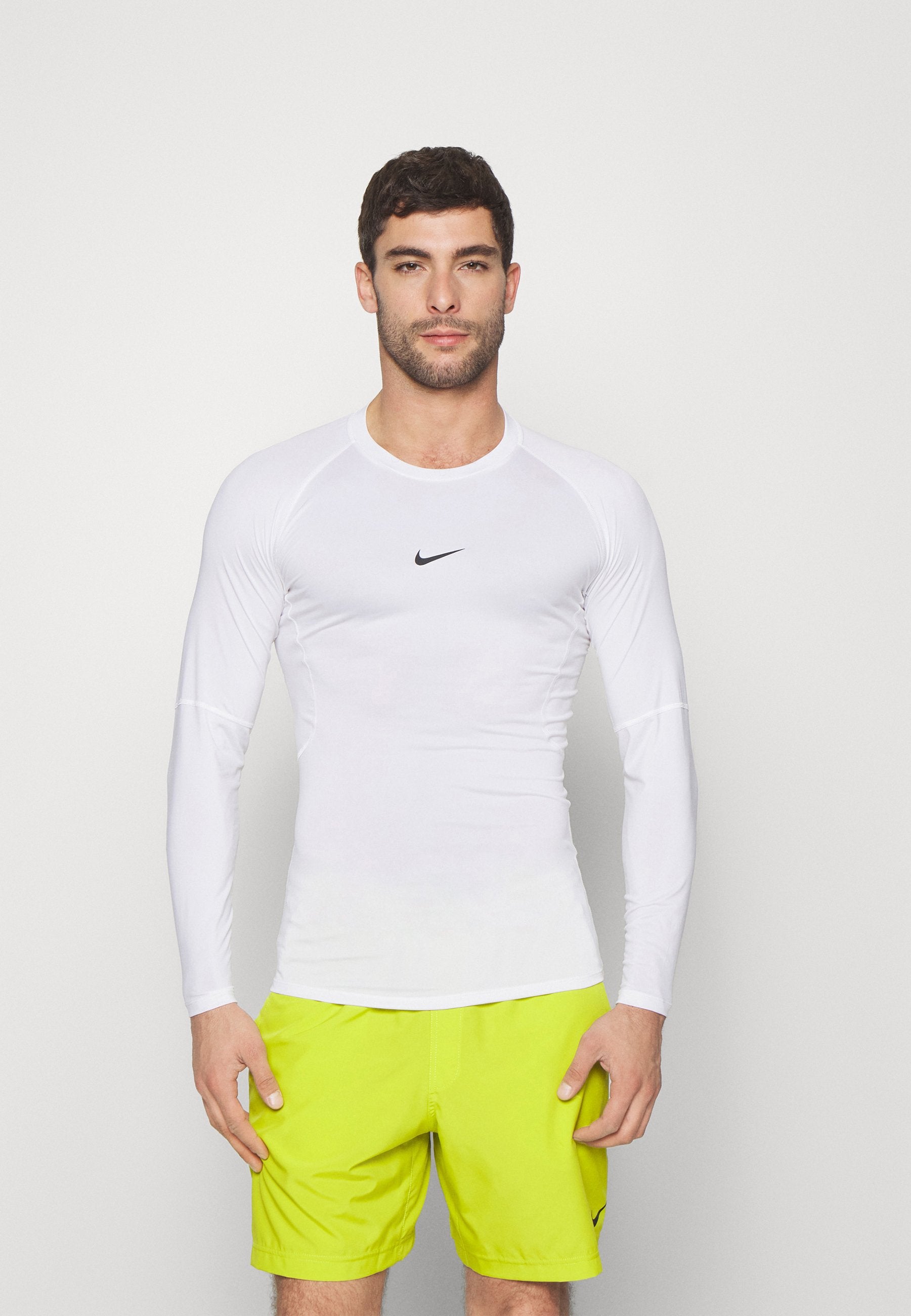 M NP DF TIGHT TOP LS - قميص داخلي - أبيض/أسود