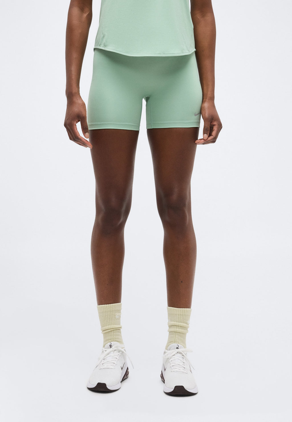 TEMPO - Short running tights - steam