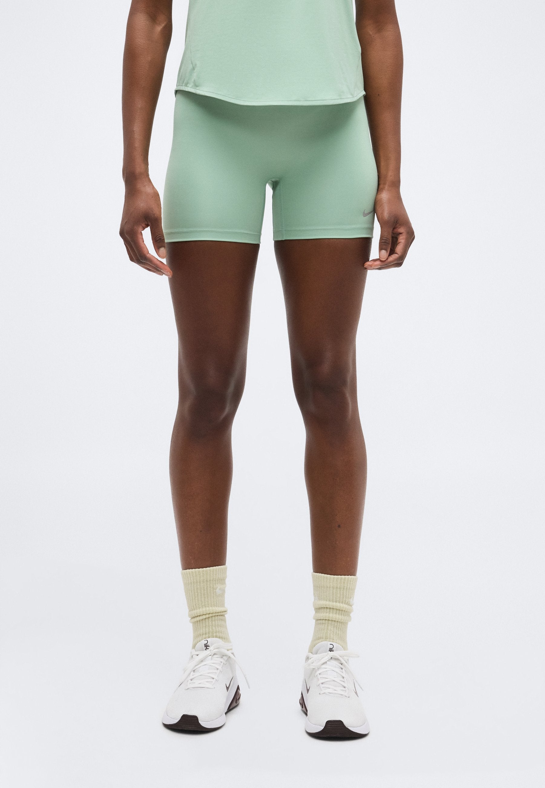 TEMPO - Short running tights - steam