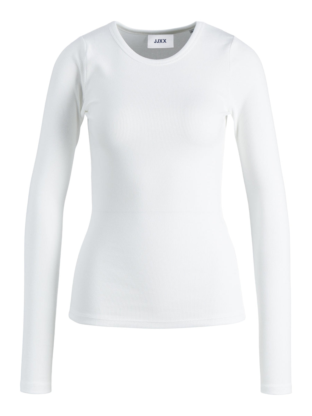 JXFREYA STR LS RIB TEE - Haut à manches longues - bright white
