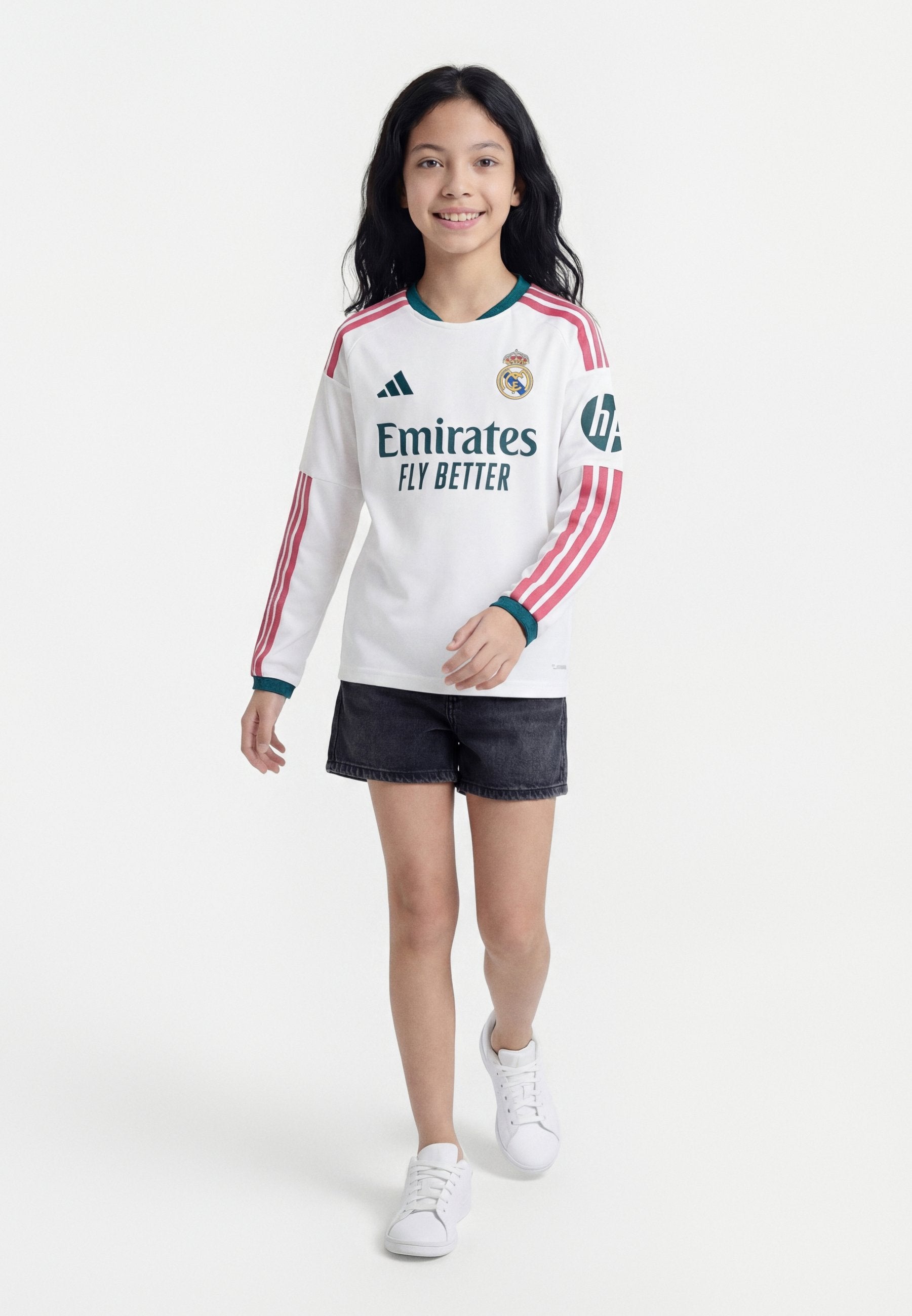 REAL MADRID HOME UZUN KOLLU UNISEX - Uzun kollu üst - beyaz