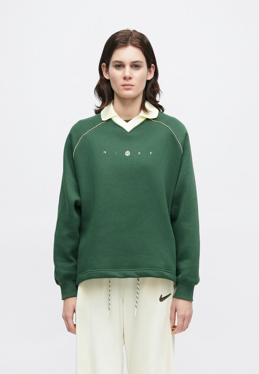 Sweat-shirt - sapin/albâtre