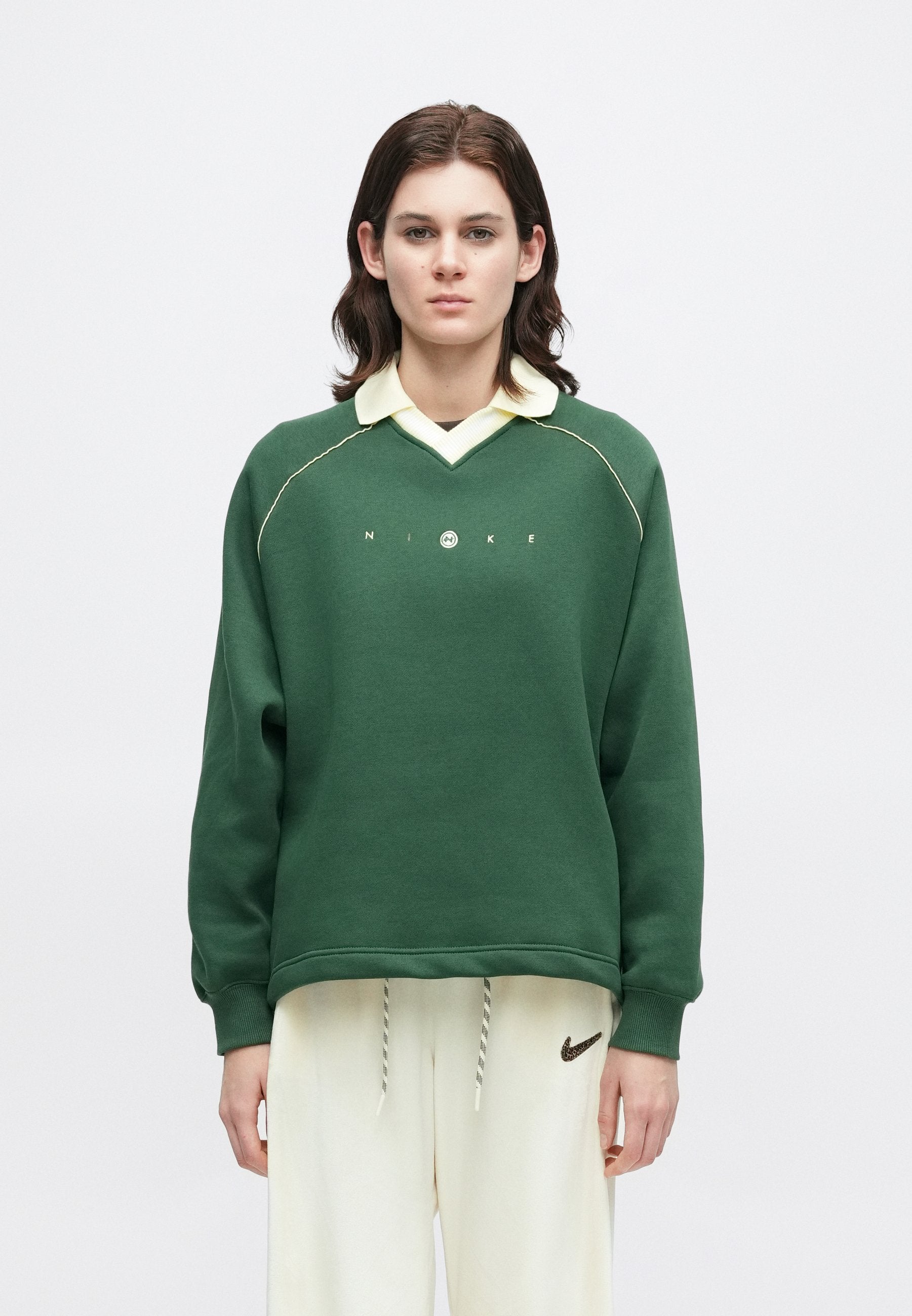 Sweat-shirt - sapin/albâtre