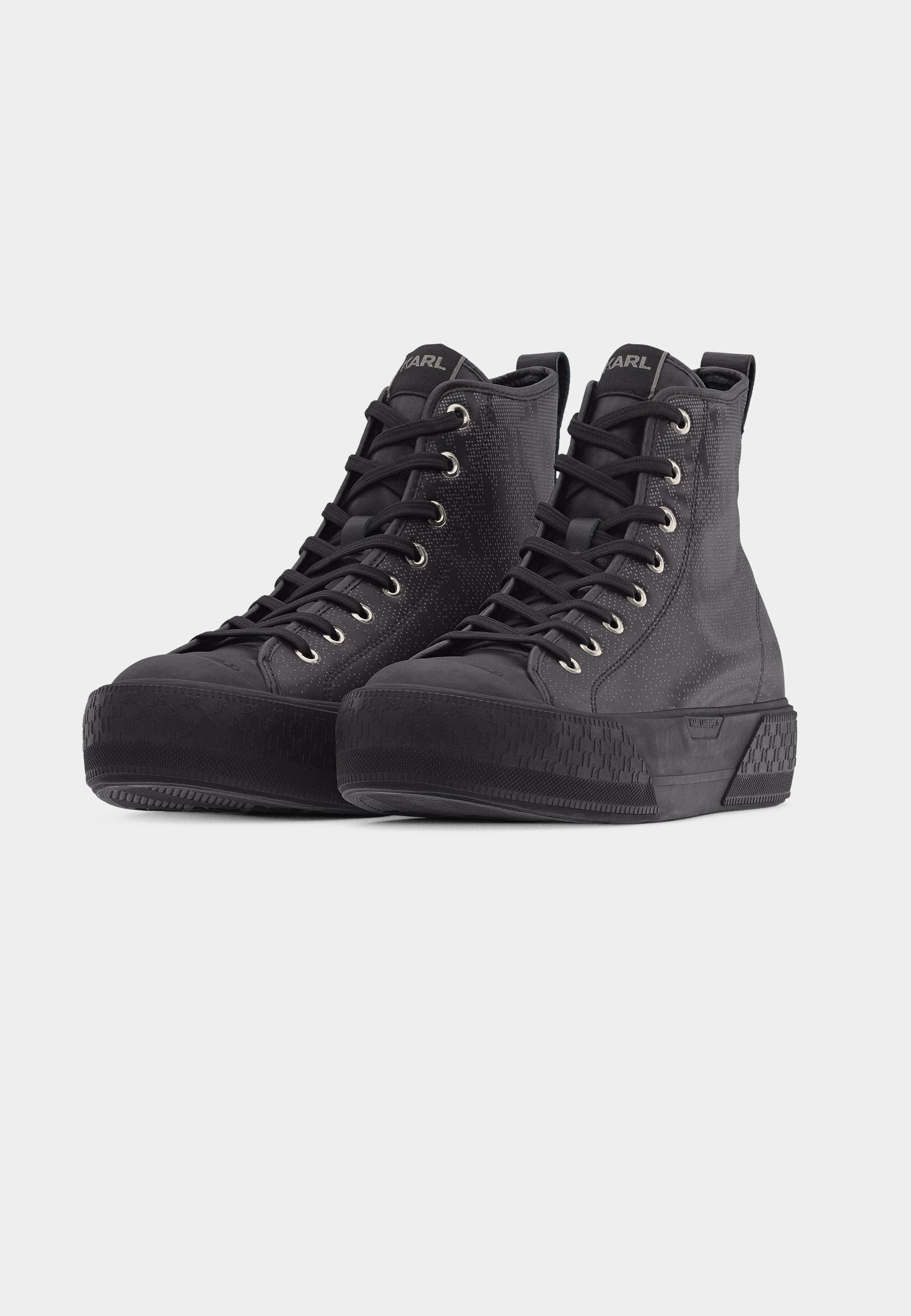 KAMPUS MAX III HI LACE - High-top trainers - black/dark grey