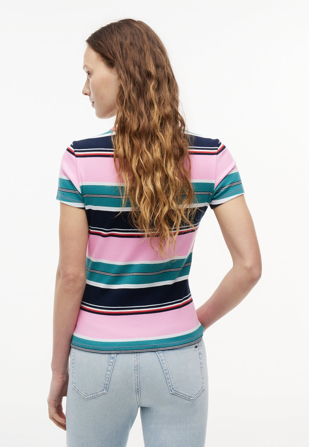 SLIM FIT - Print T-shirt - pink daisy/multi-colored