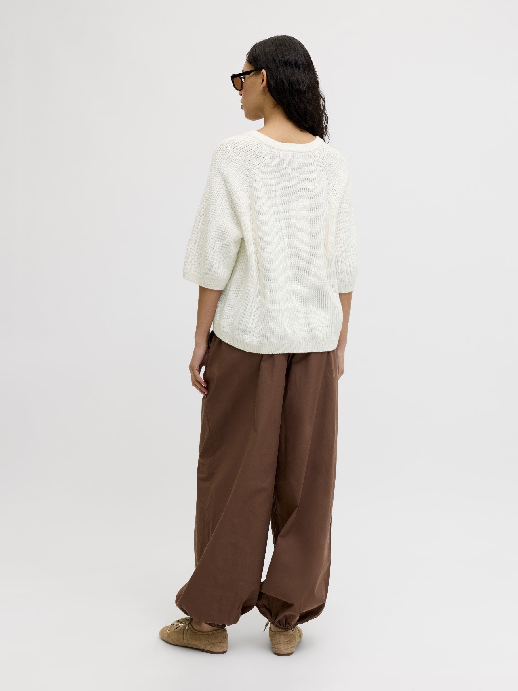 JXMARGE TWIST CREW NECK - Pull - snow white
